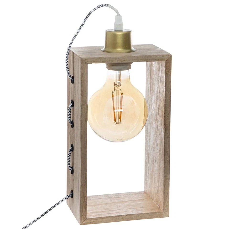 Lámpara de mesa Atmosphera Madera Marrón 25 W 220-240 V - Imagen 1 de 1