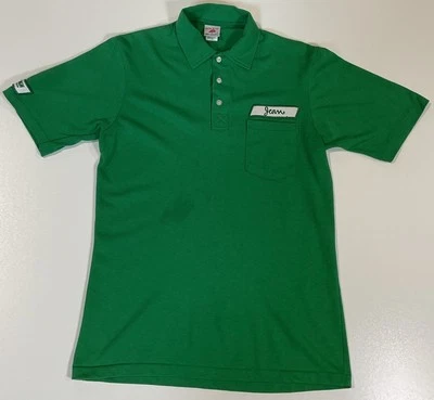 Polo mecánico vintage rojo capucha talla S parches jean lino americano años 80 Foto 1 de 4