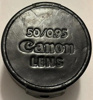Estuche de transporte de lente Canon 50 mm 0,95 original raro Foto 1 de 4