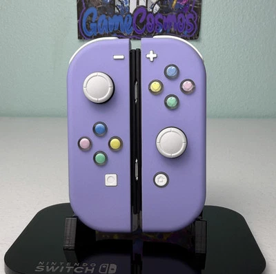 Violet Pastel - Cute Hearts theme - Custom Joycons for the Nintendo Switch - Image 1 of 4