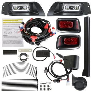 Golf Cart LED Light Kit Street Legal Kit w/Turn Signal Switch For EZGO TXT 96-13 - Picture 1 of 18