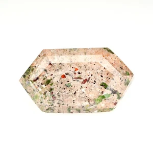 5.13ct Extreme Perfect Hexogan 14 x 7.9 MM 100% Natural Brazil STRAWBERRY QUARTZ - Picture 1 of 5