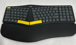 Nulea HD315 Ergonomic Split Keyboard Wireless Bluetooth Rechargeable Black - Picture 1 of 5