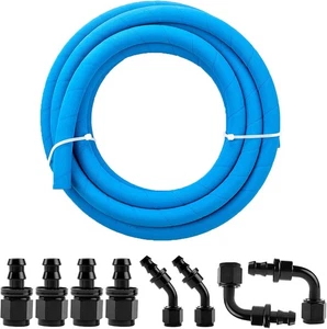 Kit Tubo Linea Carburante 6AN 3/8" Alta Pressione con Raccordi Bloccaggio a Spinta per Carburante  - Foto 1 di 1