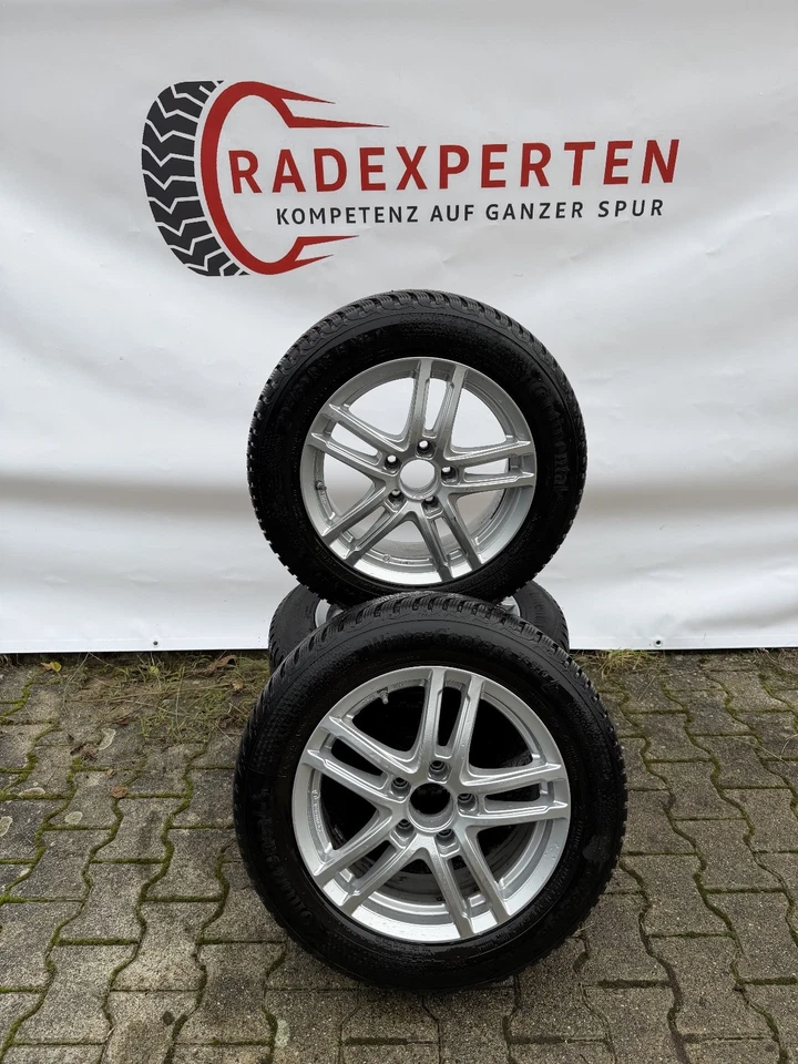 WINTERRADSATZ VW CADDY JETTA TOURAN PASSAT SKODA OCTAVIA SEAT LEON 8mm Profil - Bild 1 von 4