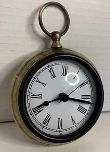 Reloj Bolsillo Estilo Vintage Grande Latón Pesado. "4"" X 4"" pulgadas". - Imagen 1 de 8
