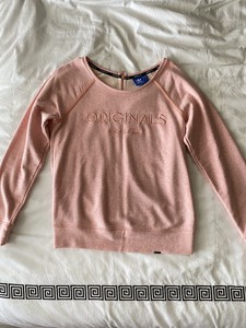 baby pink adidas sweatshirt