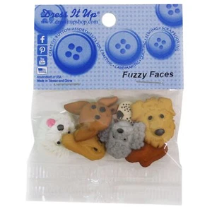 Dress It Up Embellishments-Fuzzy Faces - Picture 1 of 1