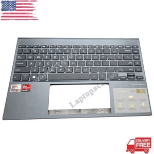 New For Asus ZenBook UX325E UX325EA UX325JA Palmrest w/ Backlit Keyboard Blue US - Picture 1 of 7