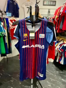 NWT AUTHENTIC Nike FC Barcelona 2017-18 Basketball Home Jersey - Men (S) - Foto 1 di 8