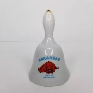 Campana que suena a mano de los Arkansas Razorbacks Tierra de oportunidades - Imagen 1 de 9