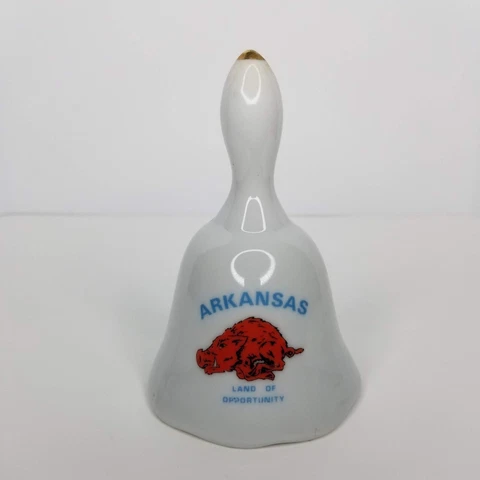 Arkansas Razorbacks Hand Ringing Bell Souvenir Land of Opportunity Cover