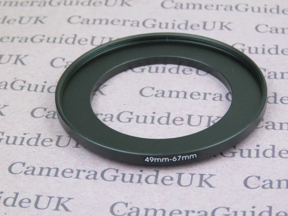 49mm to 67mm Male-Female Stepping Step Up Filter Ring Adapter 49mm-67mm - Image 1 of 2