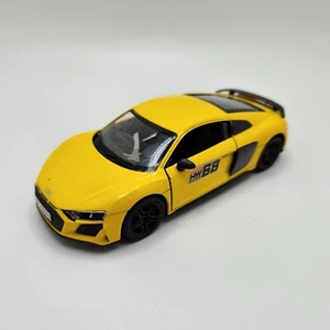 Kinsmart 2020 Audi R8 Coupe Yellow Toy Car 1:36 - Picture 1 of 9