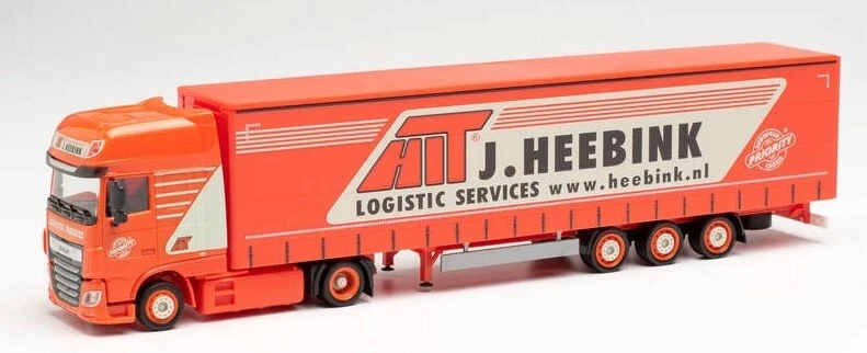 HERPA - DAF XF SSC 4x2 con rimorchio 3 assi HEEBINK - 1/87 - HER313292 - Immagine 1 di 1