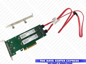 HPE 480GB x 2 SATA 6G PCI CARD SSD P19896-B21 P25249-001 SUB MICRON 5100 ECO 99% - Picture 1 of 6