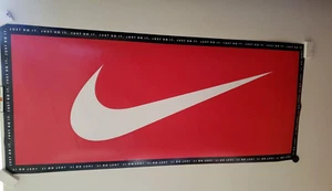 Vintage Nike SWOOSH -Just do it - 5506 Poster /approx 16" x 36 "' Jordan Bulls - Picture 1 of 7