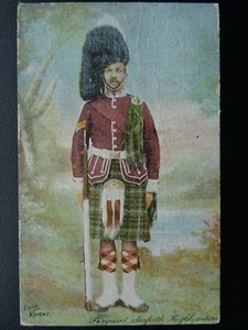 Scotland SERGEANT SEAFORTH HIGHLANDERS c1912 Postcard by Shurey's / Photo Knight - Picture 1 of 2