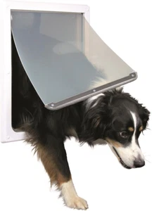 Trixie Pet Products 2-Way Locking Dog Door, Medium to X-Large Dogs, White - Picture 1 of 12