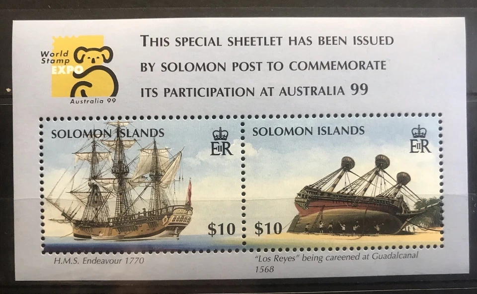 Ships and Boats / World Expo - Solomon Islands - stamps / Timbres - MNH** - Z11 - Image 1 of 1