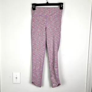 Nike Girls' Big Kids Dri-FIT High-Rise Training Leggings Pink/Multi Size M NWT - Picture 1 of 7