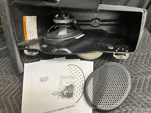 6x9 Front Harley Saddlebag Speaker Mounting Rings w/GRILLS 1994-2013 - Picture 1 of 9