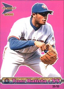 2000 (BLUE JAYS) Pacific Prism Holographic Purple #146 Tony Batista/99