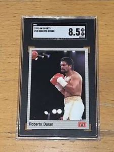 1991 AW Sports Boxing SGC 8.5 #12 Roberto Duran RC Rookie - Foto 1 di 2
