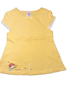 Gymboree vintage 2003 STRAWBERRY PATCH yellow wheelbarrow SWINGTOP EUC 6 - Picture 1 of 2