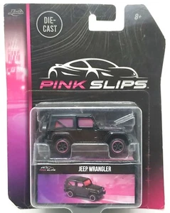 Majorette Jeep Wrangler Rubicon Black - JADA Pink Slips 1:60 3" Package with Box - Picture 1 of 4
