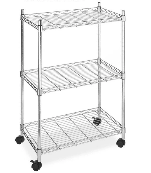 Carrello multiuso Scaffale "america" acciaio 3 piani 36x61x92h