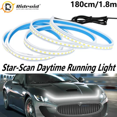 Blanco 180cm Flexible Coche Campana Día Correr Tira de Luz LED Accesorios Decoración Lámpara Foto 1 de 4