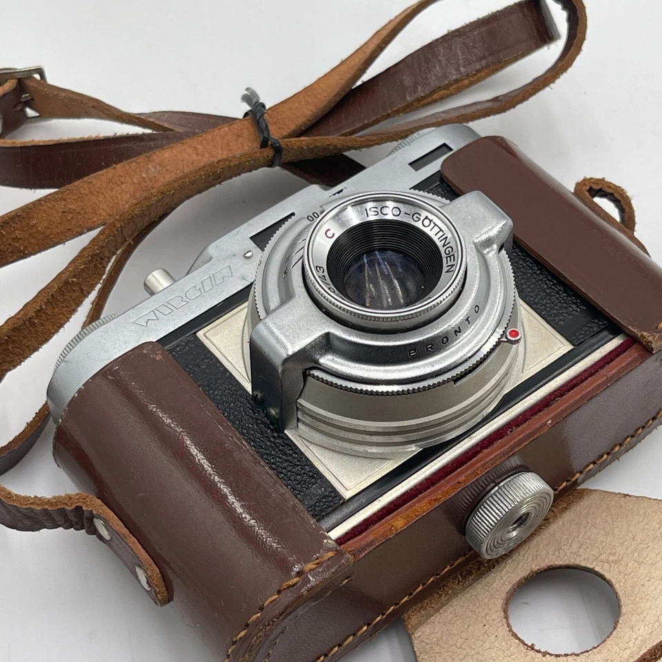 VINTAGE GERMANY WIRGIN EDIXA 35mm SLR CAMERA With CASE Dry Fired - Untested - image 1 of 4