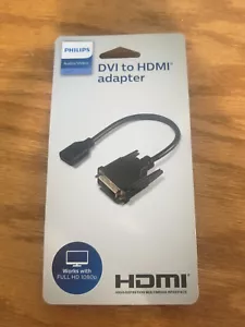 Philips DVI to HDMI Adapter Dongle Black SWV9200H/27 - Picture 1 of 3