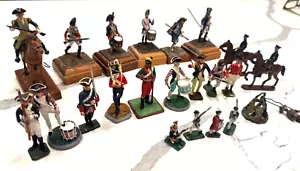 Lot of 21 vintage pewter & lead toy revolutionary figurines, Hummelwerk, others - Picture 1 of 13
