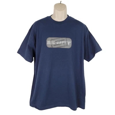 Винтажная гоночная футболка SHIFT XL с синим логотипом уличная одежда Fox Racing Moto - Изображение 1 из 4