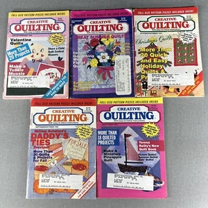 CREATIVE QUILTING MAGAZINE Lot of 5 Vintage 90s Magazines Valentine Quilts - Picture 1 of 7