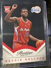 2013-14 Panini Prestige #185 Reggie Bullock Rookie Card RC Los Angeles Clippers. rookie card picture