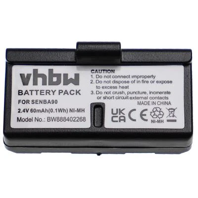 VHBW Batterie pour Sennheiser HDE1030 HDI1029 HDI1029-PLL8 HDI1029-PLL16 60mAh 2,4V