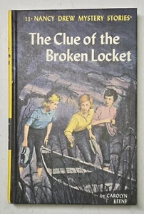 NANCY DREW THE CLUE OF THE BROKEN LOCKET #11 Carolyn Keene 1960 Matte Hardcover - Imagen 1 de 6