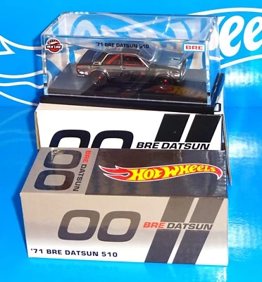 Hot Wheels 2024 RLC Red Line Club '71 BRE Datsun 510 Shadow Chrome - Image 1 of 4