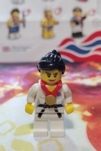 Lego Minifiguren Judo Fighter Team GB Serie lose & neu, schwer zu finden, selten - Bild 1 von 3