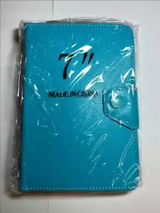 Light Blue Android Logo Folder Case for Asus MeMO Pad HD 7 Tablet PC - Picture 1 of 8