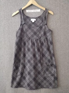 Belle Du Tour Kids Girls Plaid Holiday Dress Gray With Pockets Size S - Picture 1 of 11
