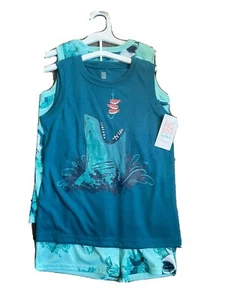 Carters 3 Piece Boys Size (7) Shark Outfit - Picture 1 of 6