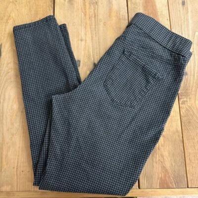 Nine West Jeans Houndstooth Leggings Gray Black Heidi Pull-On Skinny 10 - Image 1 of 4