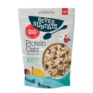 Seven Sundays Protein Oats Wildberry 16.0 oz (Pack of 6) - Picture 1 of 5