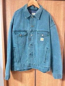 Carhartt Trucker Jacket HTG JB143 L size Vintage Japan - Picture 1 of 10