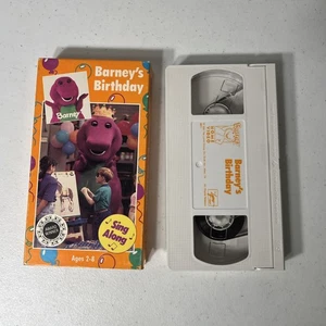 Barney's Birthday Sing A Long VHS The Lyons Group Barney Dinosaur Tested 1992 - Imagen 1 de 6