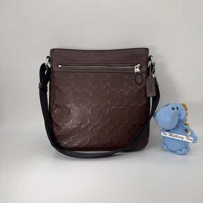 Coach Mens Charles Tech Crossbody In Signature Crossgrain Leather 72221 Mahogany - Image 1 of 4